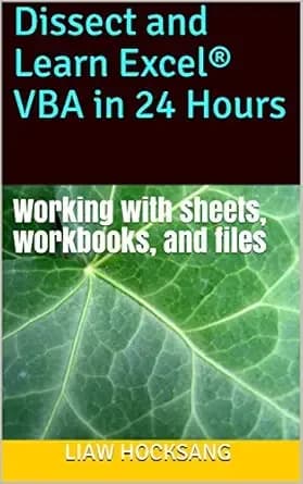 Dissect and Learn Excel® VBA in 24 Hours: Working with sheets, workbooks, and files (Dissect and Learn Excel VBA in 24 Hours: Book 3)