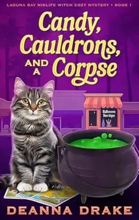 Candy, Cauldrons, and a Corpse (Laguna Bay Midlife Witch Cozy Mystery Book 1)